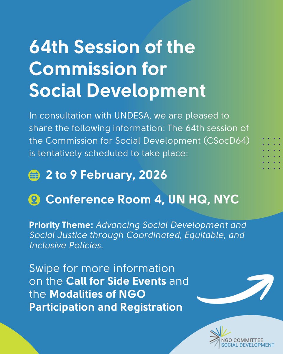 NGO Committee for Social Development tweet media