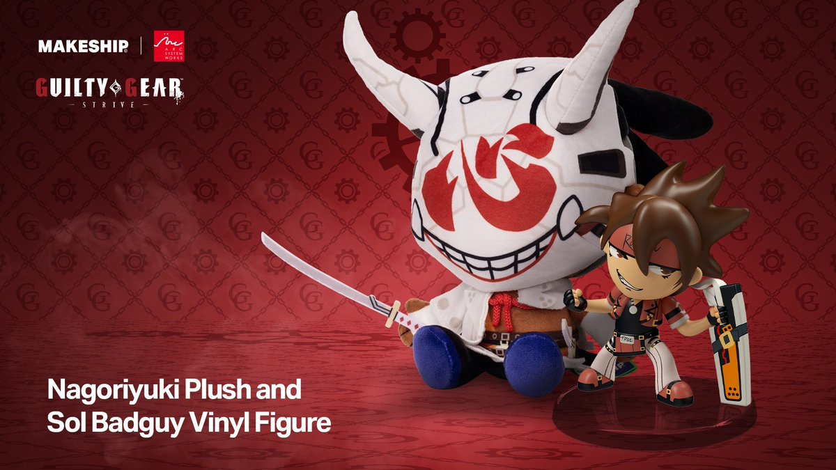The Nagoriyuki Plush and Sol Badguy Vinyl Figure have officially launched! 🥳

⚔️Nagoriyuki : bit.pulse.ly/cnhgedkbxa
🔥Sol Figure: bit.pulse.ly/napp6hpap3

<a href="/Makeship/">Makeship</a>  also has a Black Friday Discount for 10% off when you sign up through their website! Check their home page for