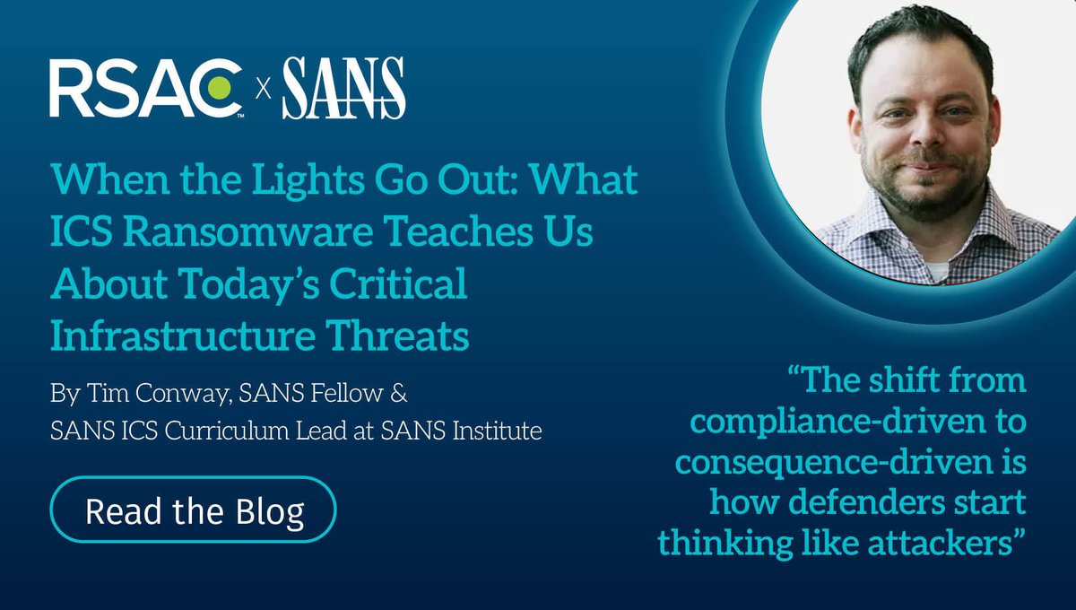 sans_isc's tweet image. Learn from SANS expert Tim Conway on protecting what can&apos;t fail. 🔐 my.sociabble.com/Fsu7HBY9RFcY

#ICSSecurity #CyberResilience #Ransomwareware