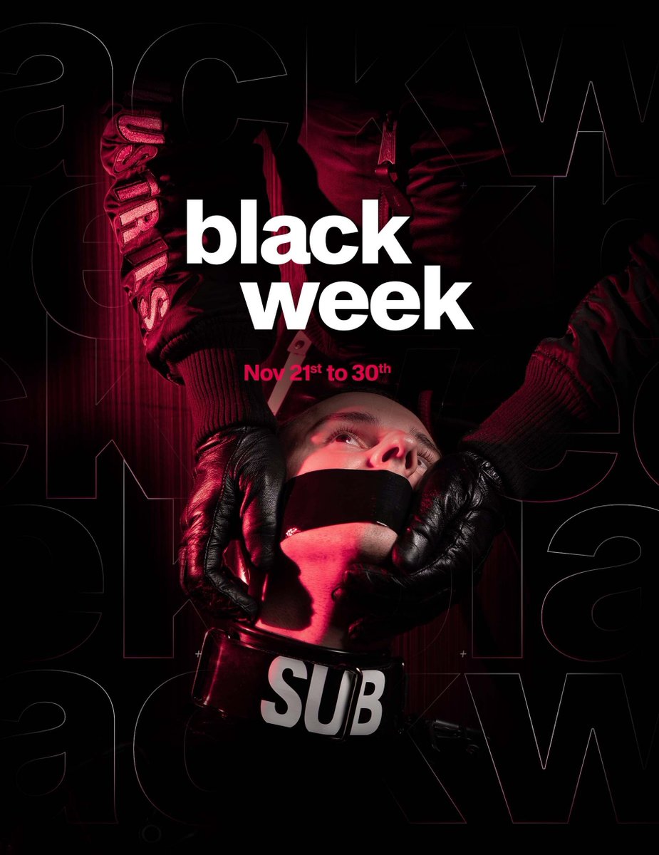 Black Week has started. First Time Deals are live.
cuffed.store/blackweek
If you like your nights dark and your gear even darker, this week hits sweet. Slide in, suit up, let someone take control or lose it yourself. How deep are you going tonight?
#cuffedstore
