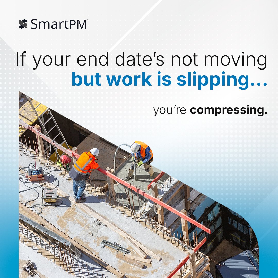 SmartPMTech's tweet image. Compression isn’t a strategy. It’s a symptom. 😑

Over &amp;gt;25% Compression Index = a red flag. 🚩

Act early or you’ll be paying for acceleration later.

See your Compression Index on a live job → book a demo today: bit.ly/4gQL1o6