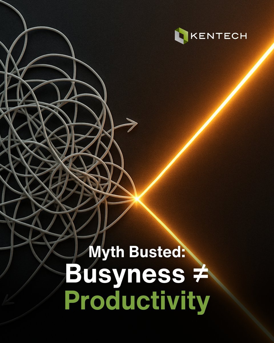 eKentech_'s tweet image. Myth Busted: Busyness ≠ Productivity.  

Being “busy” is NOT a strategy.  
Clarity &amp;gt; Chaos. Delegation &amp;gt; Overload.  

📥 Get the FREE TalentIQ download and start leading with intention:  
hubs.ly/Q03Vg7y-0  

#FounderTips  #KENTECH #TalentIQ #DelegationMatters