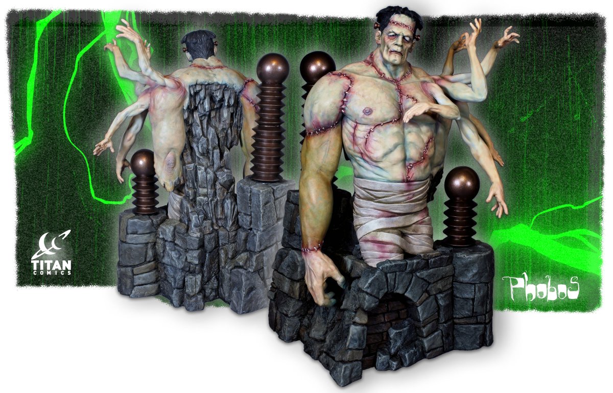 ComicsTitan's tweet image. PHOBOS VOL 2 is funded, a Project We Love @kickstarter, and getting a lot of love online!

Today we want to spotlight the first ever &quot;Frank&quot; statue from Jason Brubaker’s PHOBOS, sculpted by legendary monster sculptor Jeff Yagher.