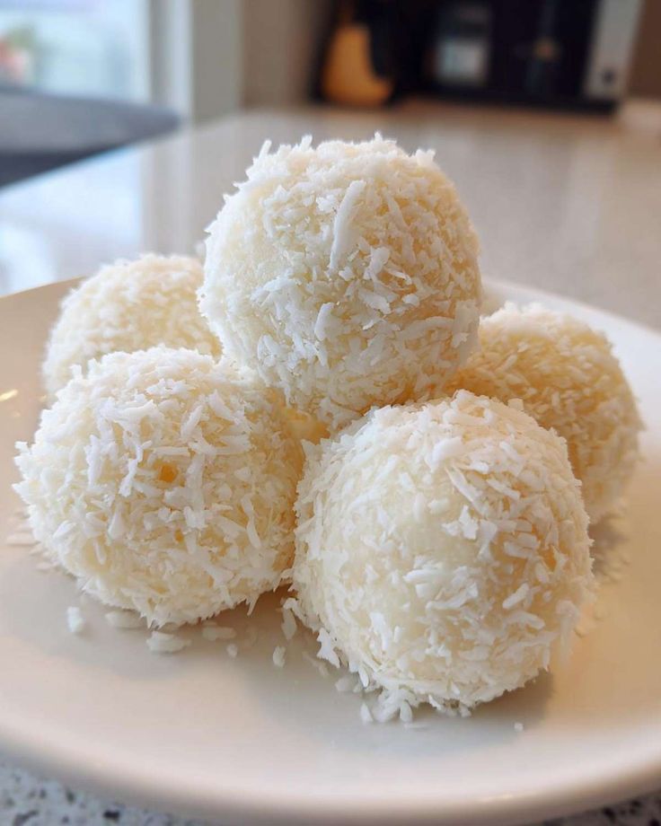 bow of the day on delicious coconut balls