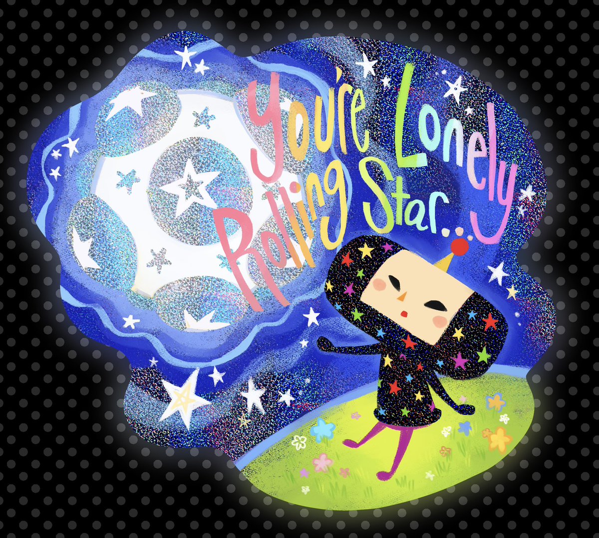 Katamari sticker!!! Of one of the most iconic songs ever…..🌟#katamari