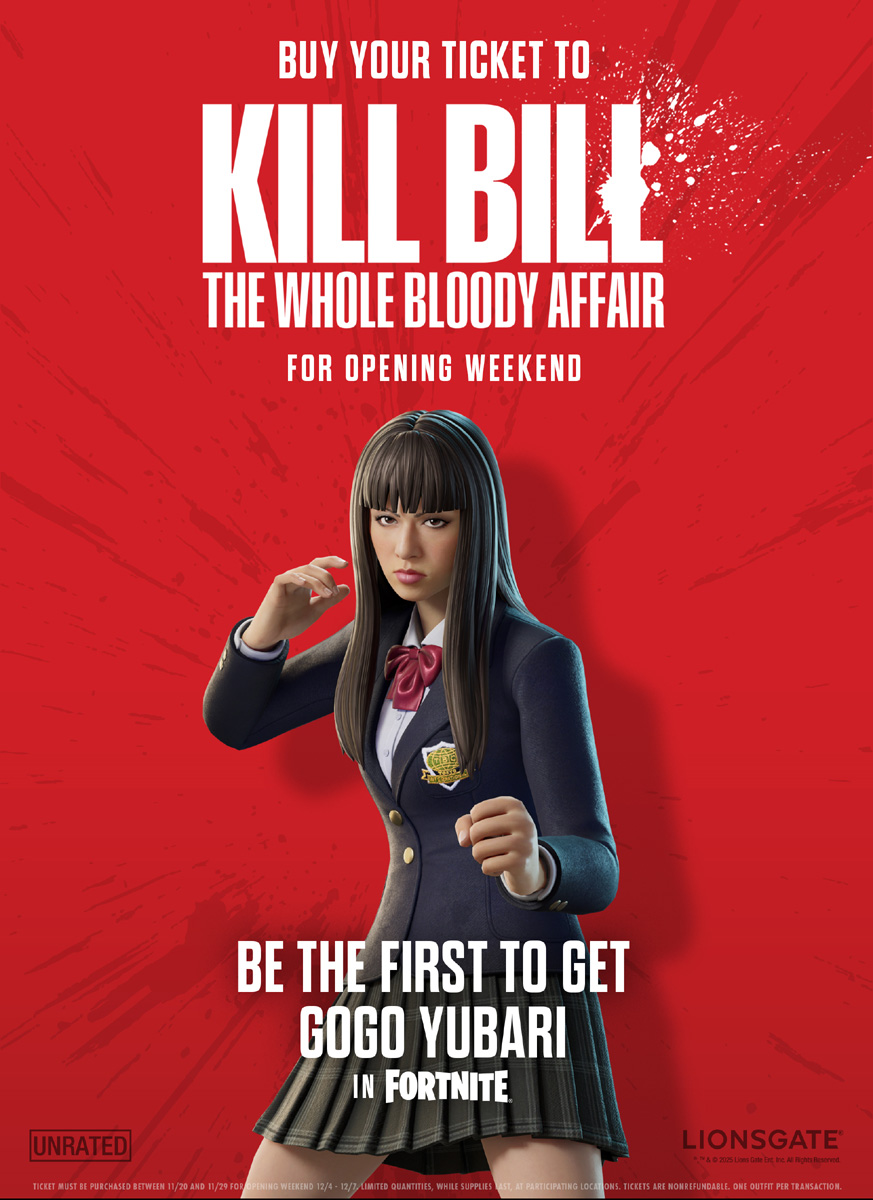 idlehandsblog's tweet image. Fortnite Teams with Kill Bill for The Whole Bloody Affair idlehandsblog.com/2025/11/fortni…