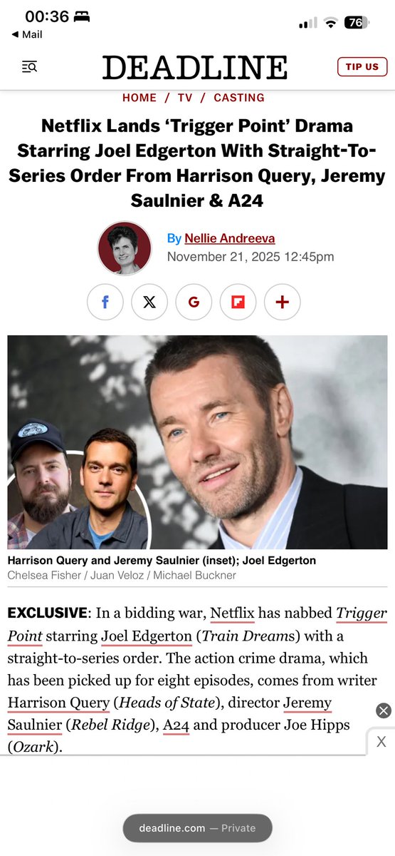 IgnacMahad's tweet image. Netflix has acquired another spec script from the HEADS OF STATE, Harrison Query
Keep writing family.
#screenwriter #writerscommunity #specscript  #specmarket