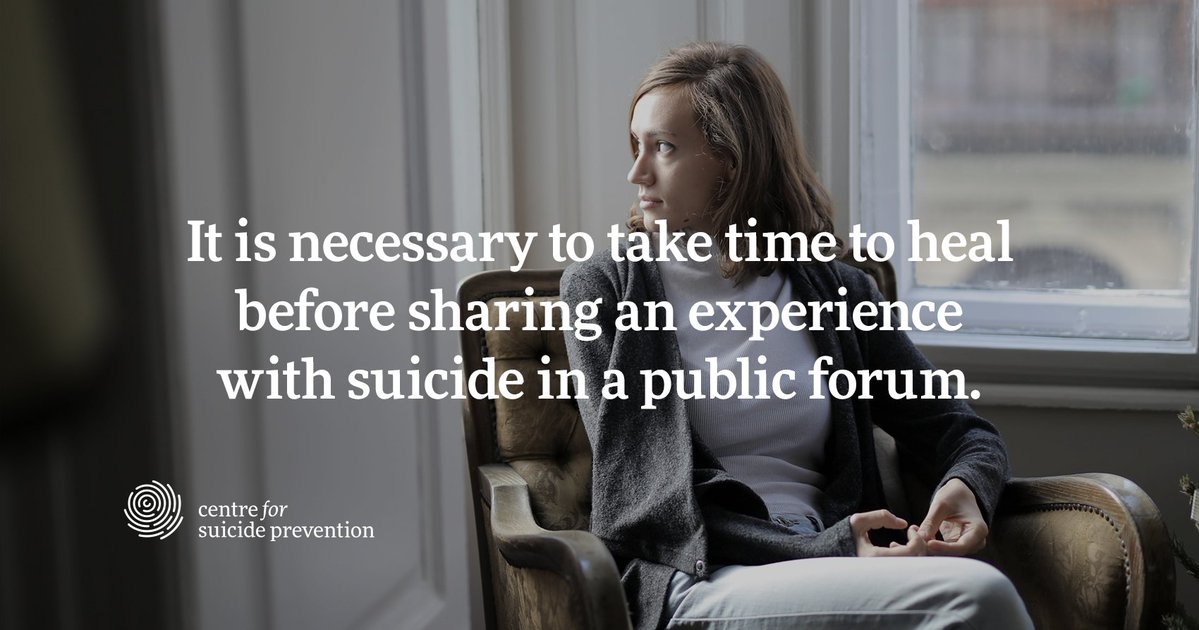 cspyyc's tweet image. Before sharing your experience with suicide in a public way, through story telling or public speaking, ensure you’ve had enough time to heal from the experience. suicideinfo.ca/local_resource…
#IDPISL #suicideloss #SOSL