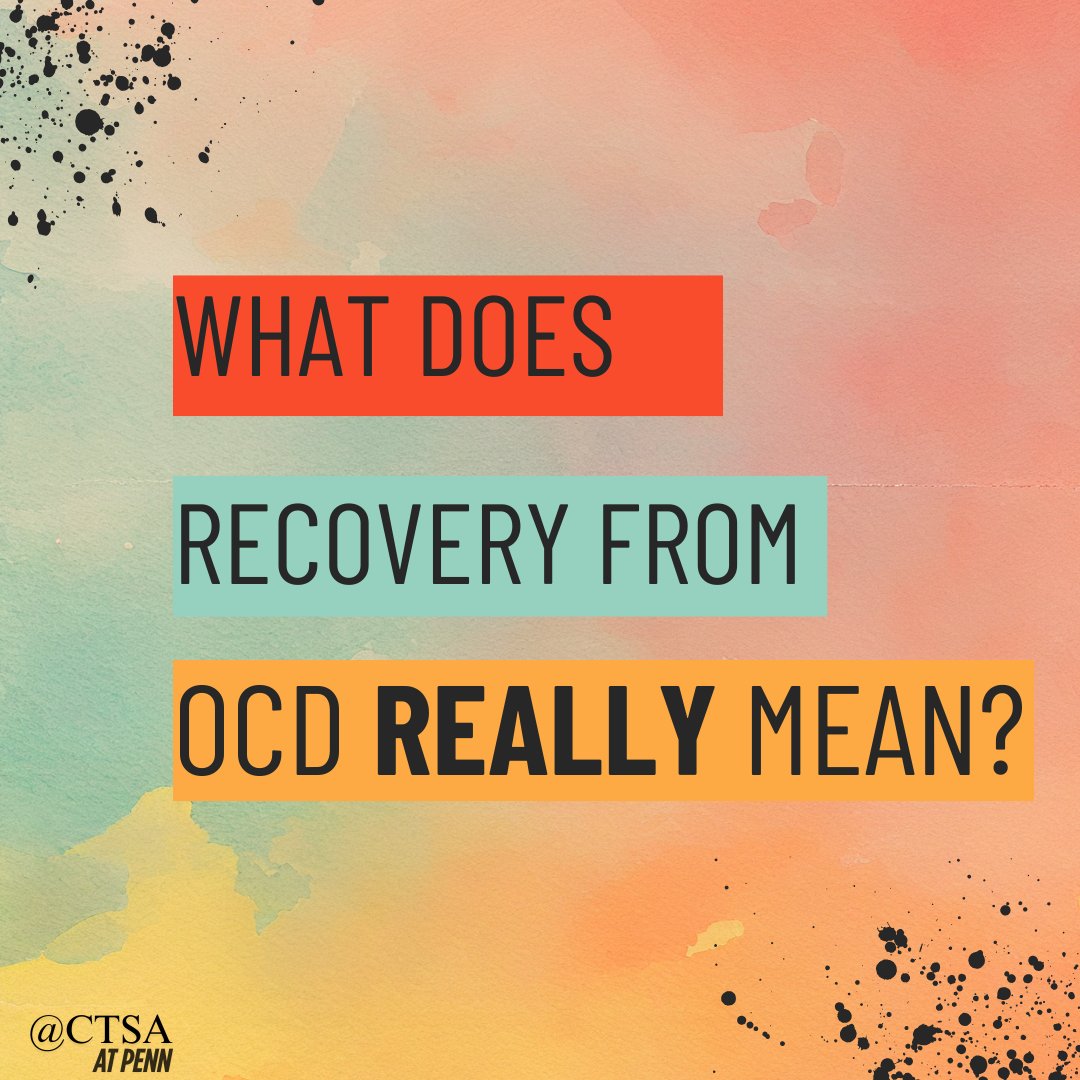 CTSAatPenn's tweet image. Recovery from OCD isn’t about erasing every intrusive thought—it’s about reclaiming your life from OCD’s grip. 🌱 Progress means freedom, not perfection. 💪✨
What does recovery look like for you? Share below! 👇 #OCDRecovery #MentalHealthMatters #ProgressNotPerfection