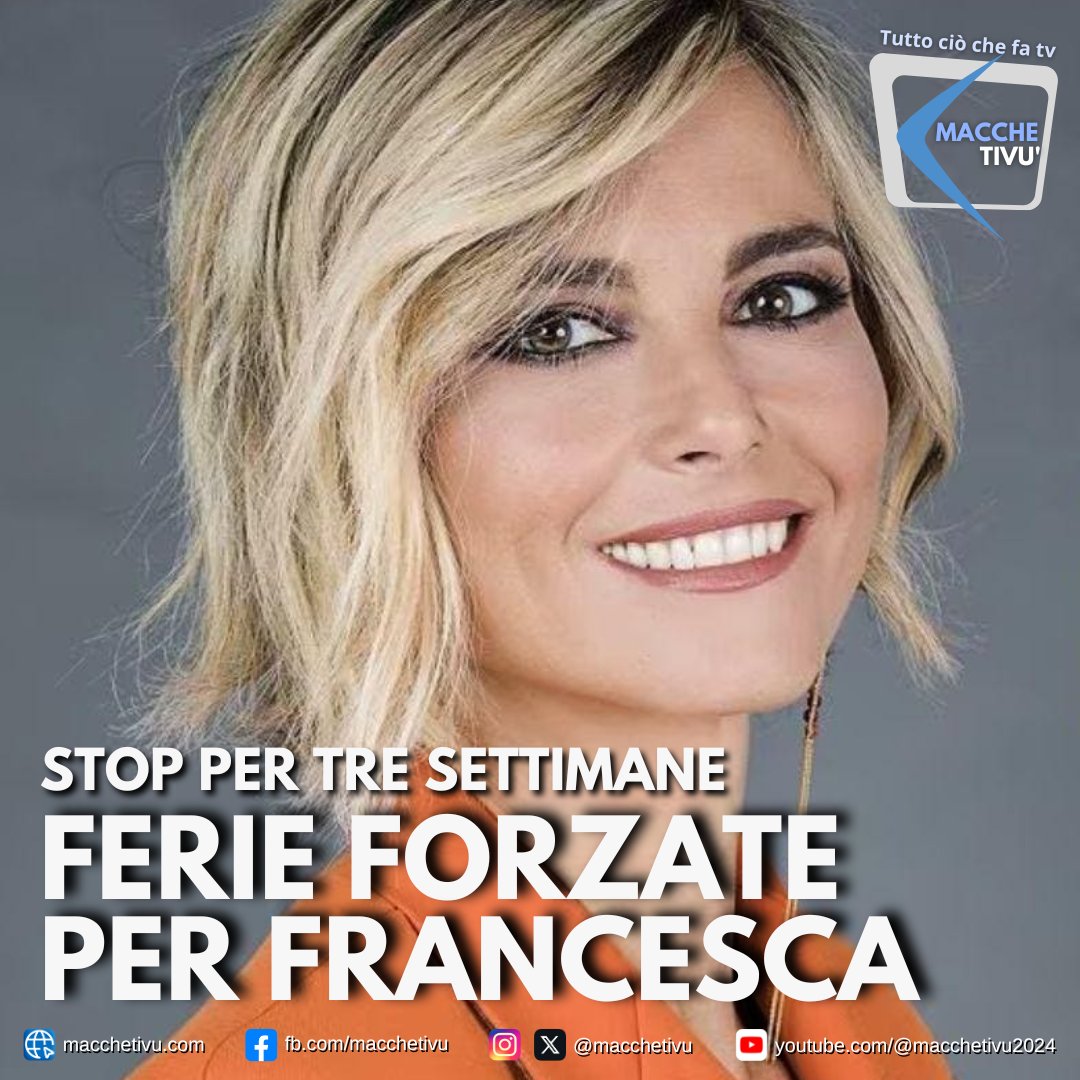 macchetivu's tweet image. Francesca Fialdini salta tre domeniche di fila con Da noi a ruota libera.
Questa settimana fuori per la #DavisCup, il 30 novembre per lo #ZecchinodOro e il 7 dicembre per la Prima della Scala.
Tre stop consecutivi che non passano inosservati.
#Rai1 #DaNoiARuotaLibera #TV