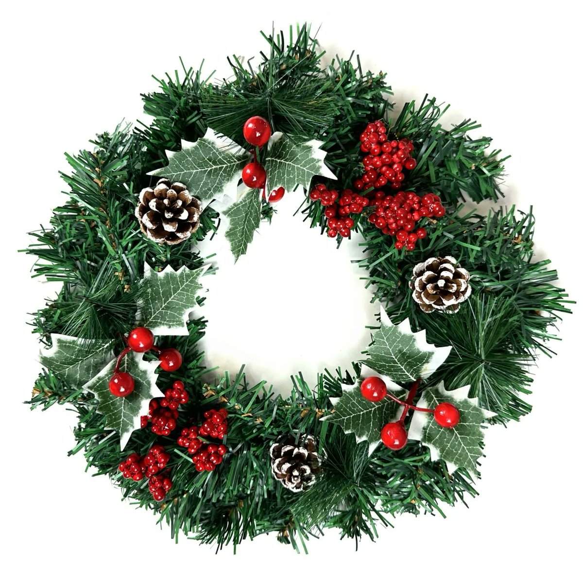 ArtificialDevon's tweet image. Check out 30cm Artificial Faux Spruce &amp;amp; Pine Christmas Wreath - Holly Berries &amp;amp; Pinecones devonartificial.co.uk or ebay.us/m/Tf6pvw #artificialflowers #fauxflowers #homedecor #shopdecor #hoteldecor #cafedecor #flowers #theatreprops #movieprops  #christmas #christmas2025