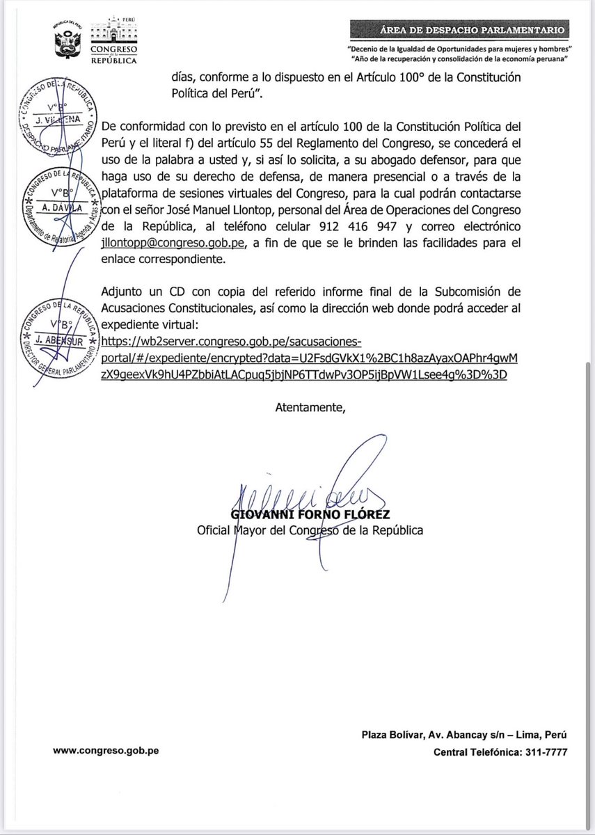 martinluma's tweet image. #Congreso cita a los fiscales supremos #ZoraidaÁvalaos, #DeliaEspinoza, #PabloSanchez y #JuanVillenas a la sesión de la Comisión Permanente para el 25 de noviembre a fin de debatir y votar el informe final que propone su inhabilitación. El abogado de los cuatro magistrados en…