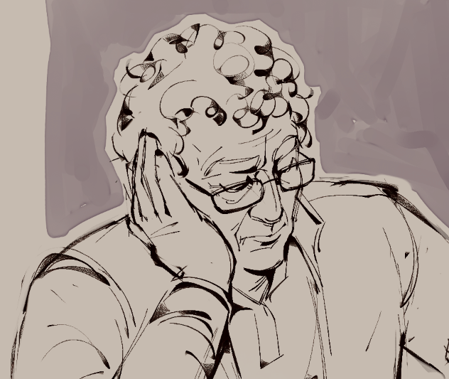 1.5 month difference on  my first ever sketch of old maniel versus my most recent
the change is small but its there i think !!