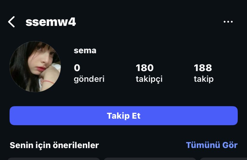 arkadaslar su hesabı spamlar mısınız lutfen profılınde kı fotograf benım🙏🏻🙏🏻 benım adım sema bıle degıl yanı cok sınırlendım lutfn