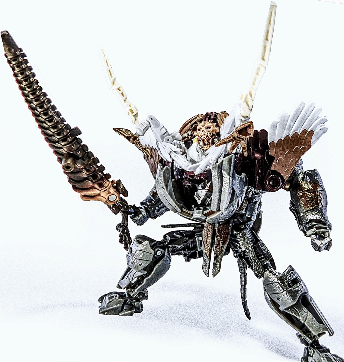 unyao2's tweet image. オレ合体
愚念、怯え、義を捨てし無頼の孤影、
マグナボス・ダークネス！！

KD EX-01 パレオトレックス
KD EX-10　マクシマル スカイワープ
SS-113 ライノックス
#トランスフォーマー #TF #Transformers