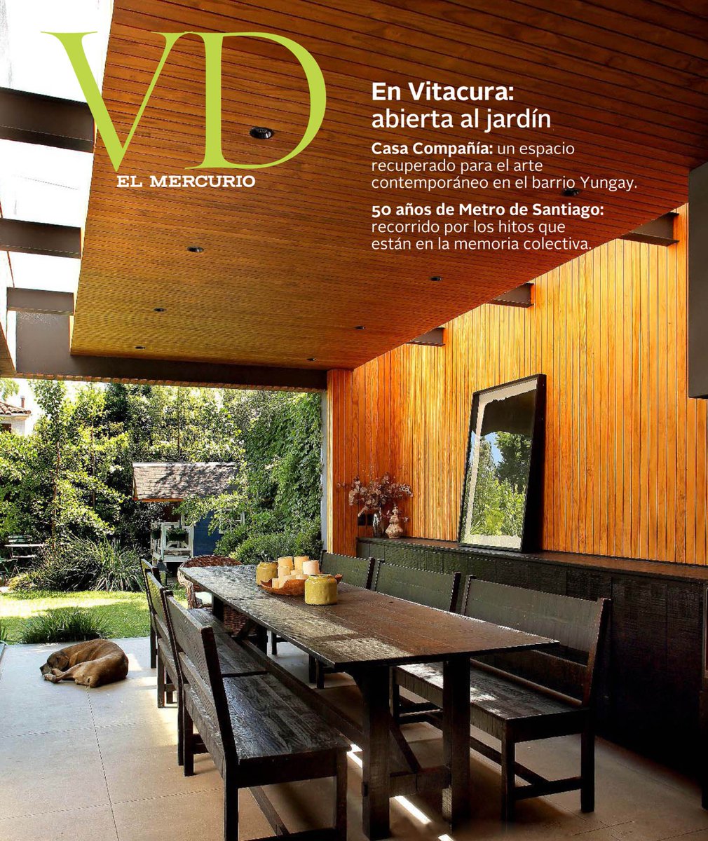 Hoy en VD: la nueva Casa Compañía, espacio para el arte en el barrio Yungay; un perfil recorre la vida de Eduardo Godoy, creador de Interdesign; exposición habla del diseño en la historia de Metro; y más arquitectura y decoración en digital.elmercurio.com/2025/11/22/RVVI