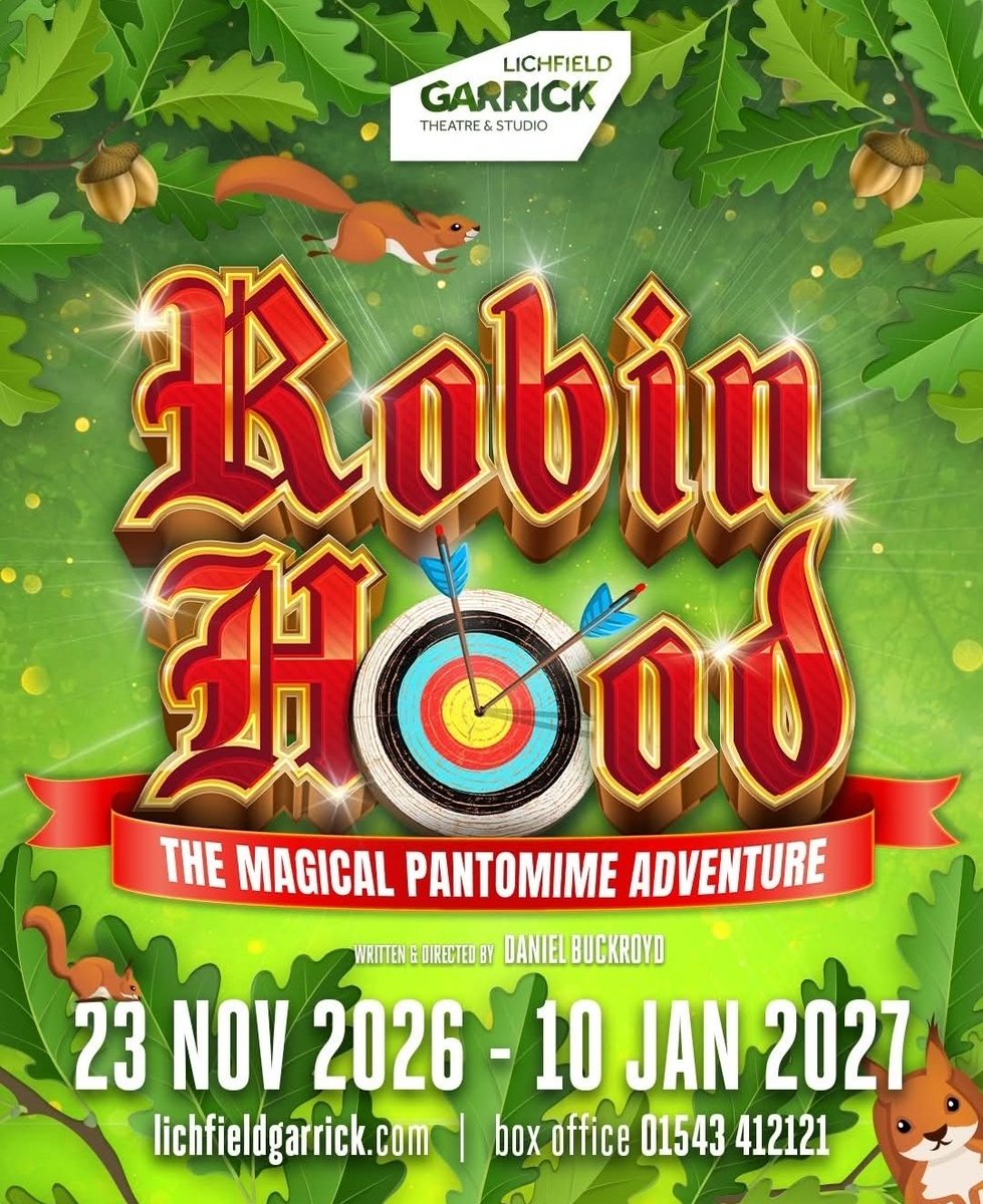 I'm so pleased that <a href="/The_Garrick/">Lichfield Garrick 🎭</a> is returning to in house panto next year 🤩 

#Panto #Stagey