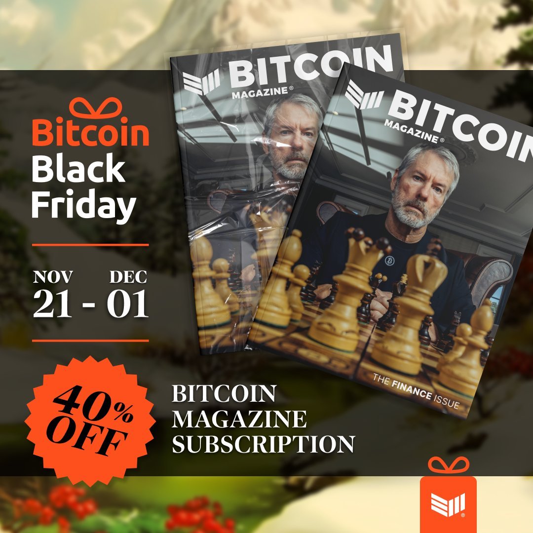 EricBalchunas Get our next 4 magazines for just $47.40 🤯 Bitcoin Black  Friday ends soon! Shop now 👉 https://t.co/sxBVVcJiSK