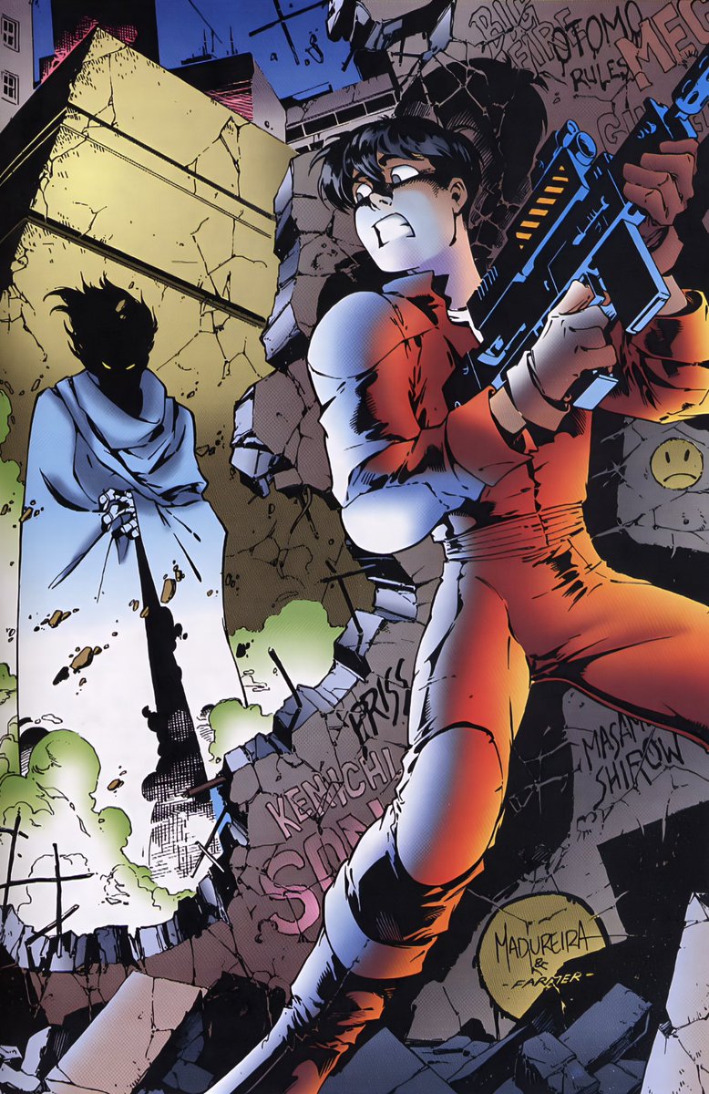 CoolComicArt's tweet image. Akira pin up by Joe Madureira @JoeMadx w/Mark Farmer