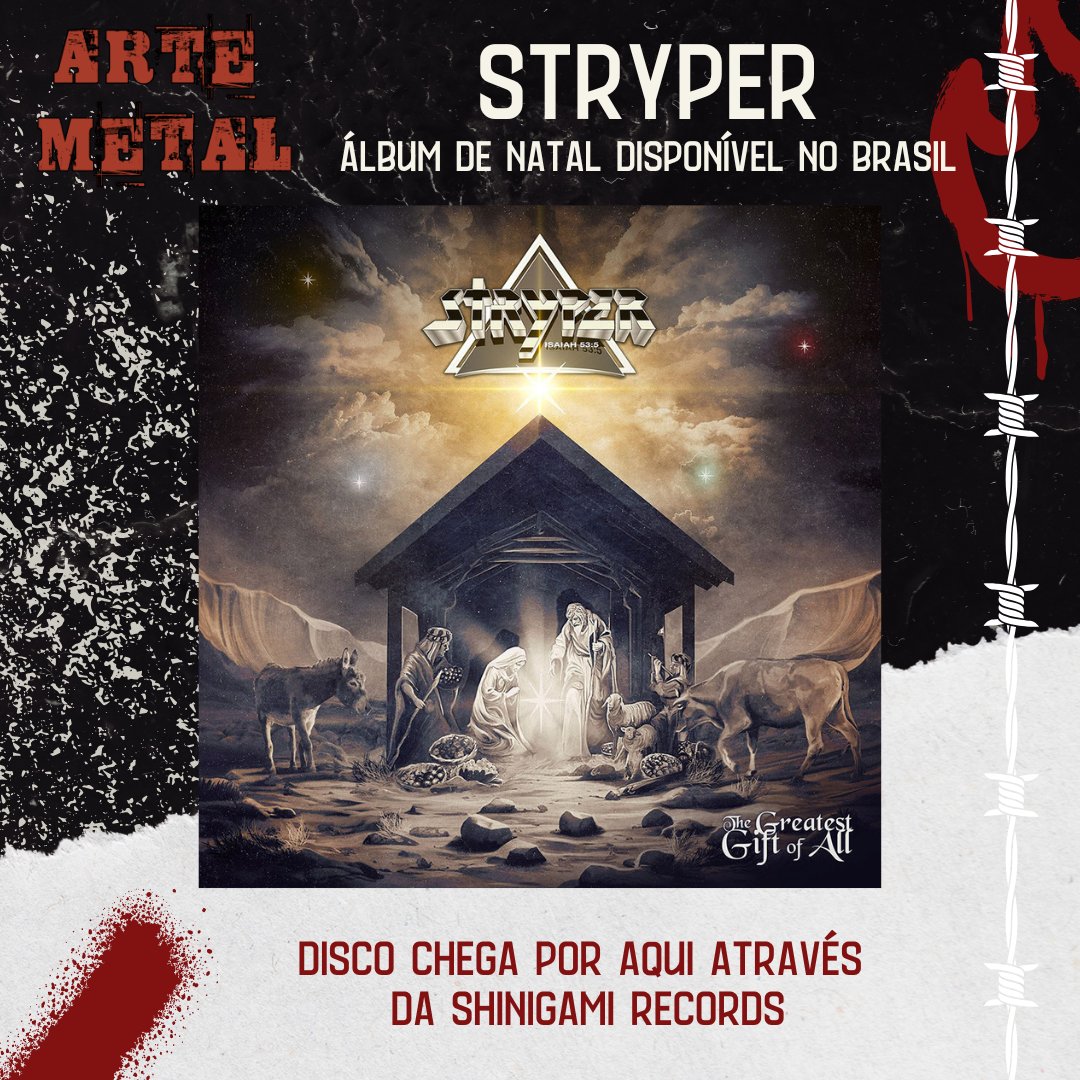 Blogartemetal's tweet image. Celebração! Confira detalhes nos links (Instagram na bio e stories):

blogartemetal.blogspot.com/2025/11/strype…

#stryper #heavymetal #hardrock #hardnheavy #rock #artemetal

@shinigamirec @Stryper