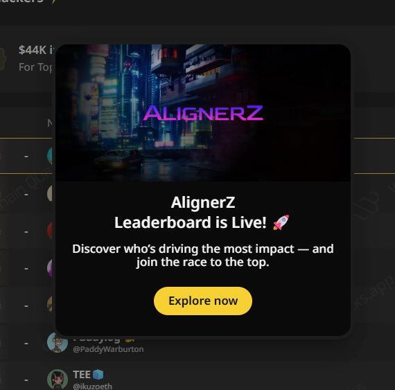 <a href="/Alignerz_/">AlignerZ.bid</a> is quickly becoming one of the most unified, transparent and conviction-driven communities on CT.

When this many creators, analysts and early supporters align on the same narrative, it’s not accidental it’s earned.