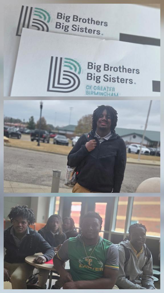 Big Brother Big Sisters....another moment to serve....Student-athletes heading to be mentors at local elementary schools... We are the standard, serving our communities 

<a href="/Carver_FB/">Carver High School Football</a>