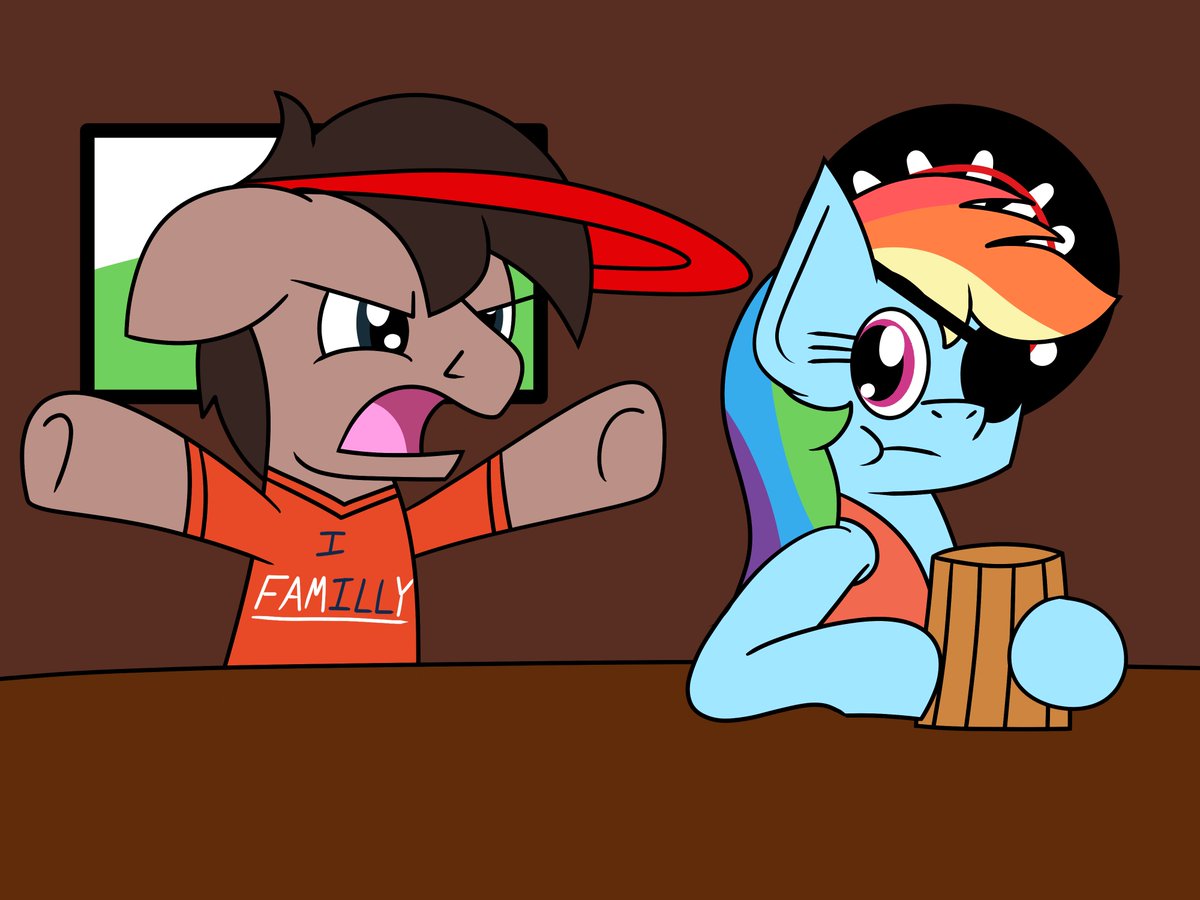 No text panels from this week's Ask Pirate Dash update.  Applejack gets captured again, Scoots is an adult and gets the boot, and Cover screams at his team again.  Fun times. #MLP 
askpiratedash.tumblr.com/post/800861604…
