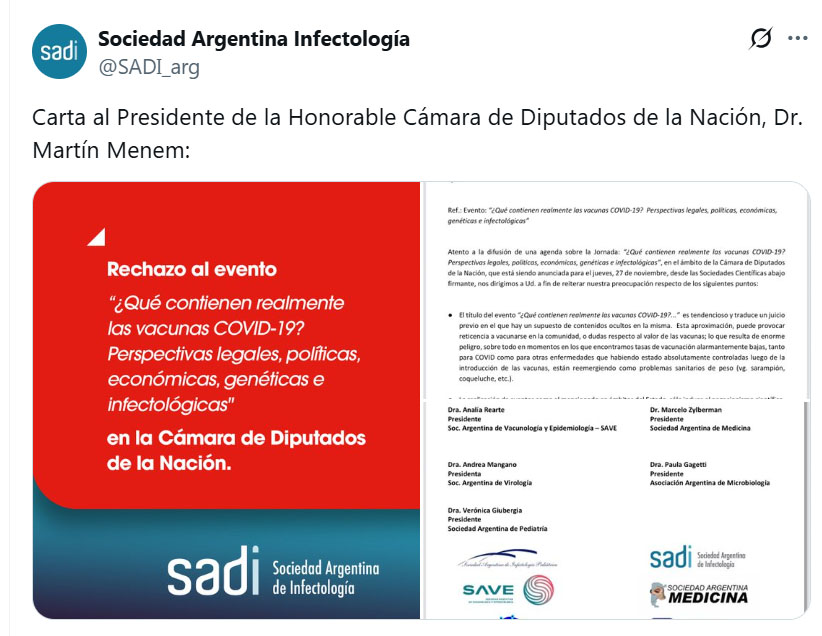 fmlaberinto's tweet image. ATENTOS: NO HACER CASO A TEORÍAS CONSPIRATIVAS. Confíen en la Medicina y la Ciencia fmlaberinto.com.ar/noticia/atenci…