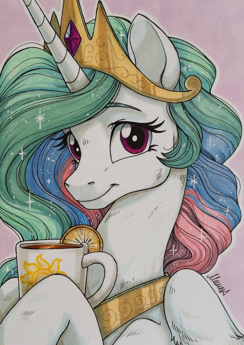 I can see Celestia as a tea drinker. What type of teas do you think she'd favor?
Artwork is by alexisa yakura!
vk.com/photo-10708719…
