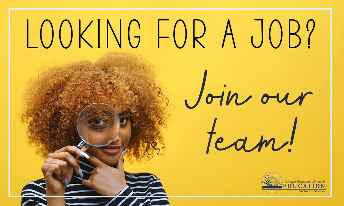 We are hiring a community engagement coordinator, a licensure specialist, a biology &amp;  lab aide, a restorative interventionist, attendance specialist, bilingual behavior interventionist, and a building sub/program asst.
applitrack.com/dupage/onlinea…