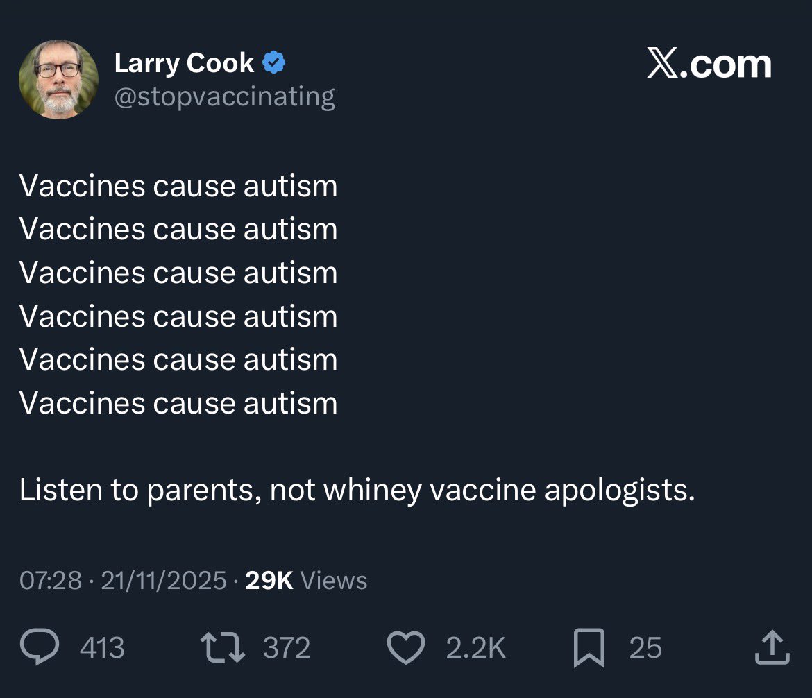 QuackDetector's tweet photo. Larry is a grifter 
Larry is a grifter 
Larry is a grifter 
Larry is a grifter 
Larry is a grifter 

Don’t listen to Larry

#QuackCrook https://t.co/d2gc22NOwm