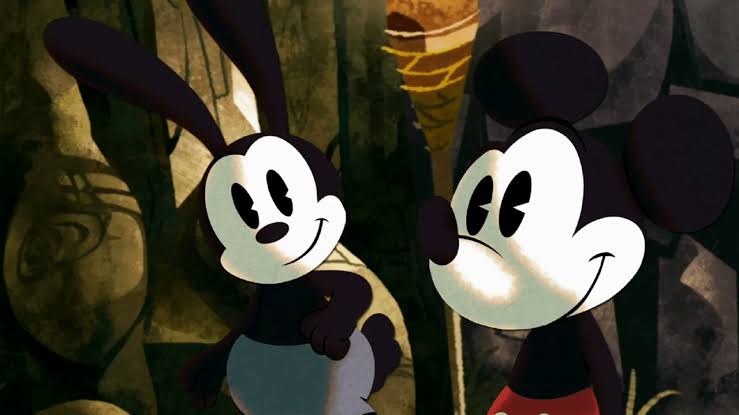 DynamoSuperX's tweet image. reminder, disney rejected a pitch for an animated film adaptation of epic mickey.

they&apos;ll do live action remakes before they do anything cool with their own damn mascot.