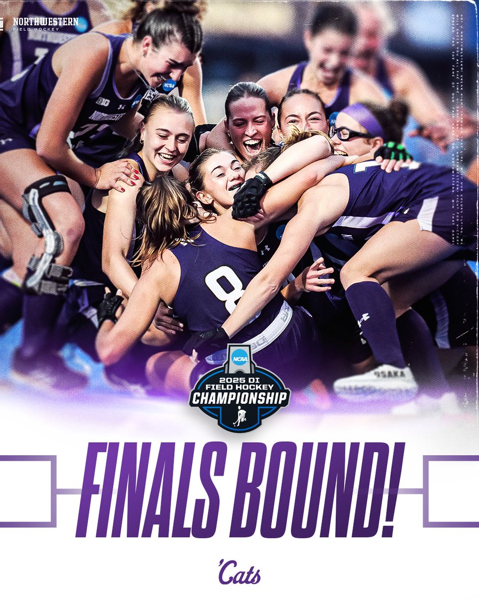NUFHCats's tweet image. FOR THE FIFTH STRAIGHT YEAR, THE WILDCATS ARE HEADED BACK TO THE NATIONAL CHAMPIONSHIP!