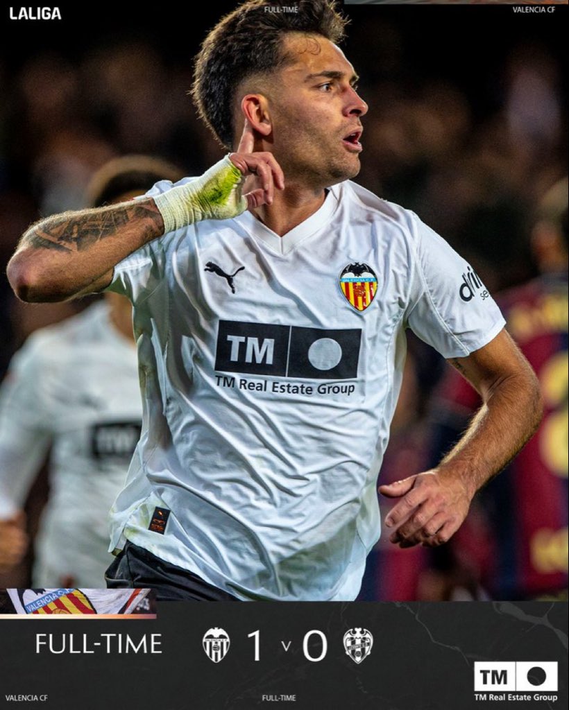 ✅ Victoria del <a href="/valenciacf/">Valencia CF</a> para llevarse el derbi valenciano (1-0)

⚽️ Marcó Hugo Duro de tijera en el minuto 79

❌ El <a href="/LevanteUD/">Levante UD</a> podría terminar la jornada como colista en función de lo que haga el Oviedo

🔜 Próximo rival del VCF el <a href="/RayoVallecano/">Rayo Vallecano</a> y del LUD el <a href="/AthleticClub/">Athletic Club</a>