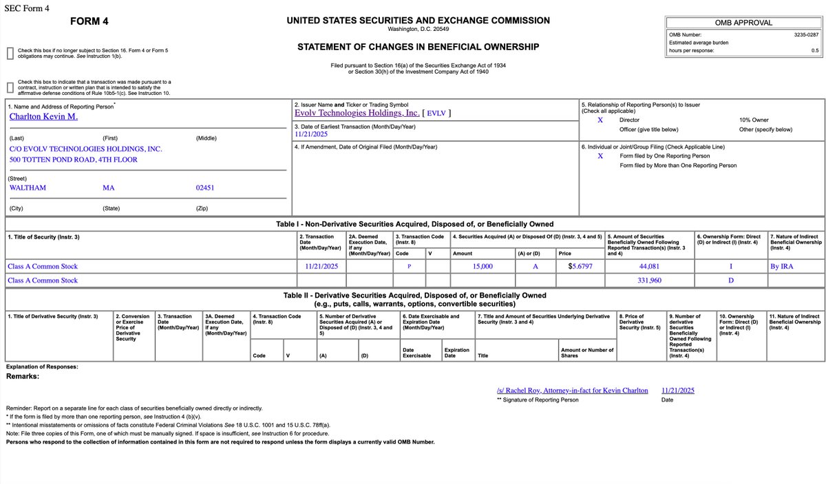 stoic_point's tweet image. Now another $EVLV board director steps in to buy the dip today