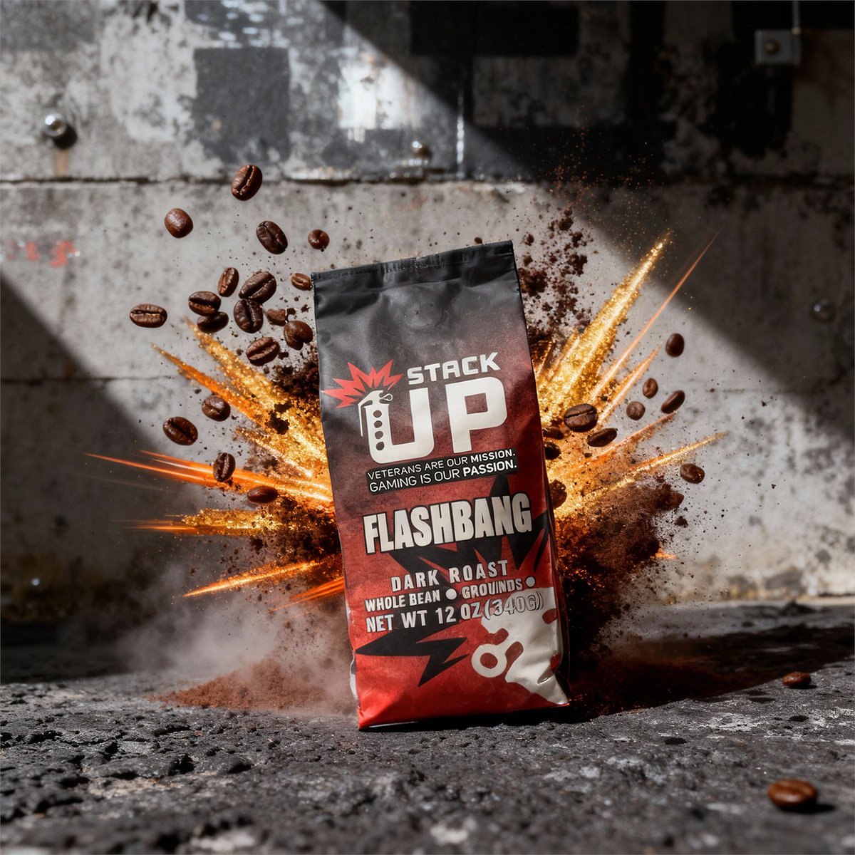 SelfRezCoffeeCo's tweet image. 🚨FLASHBANG is live. 💥

Dark roast. High caffeine. Veteran-powered.
25% of every bag supports @StackUpDotOrg connecting vets &amp;amp; gamers through community and mental-health programs.

Wake up. Gear up. Give back.

☕ selfrezcoffee.com
Support Directly: stackup.org…