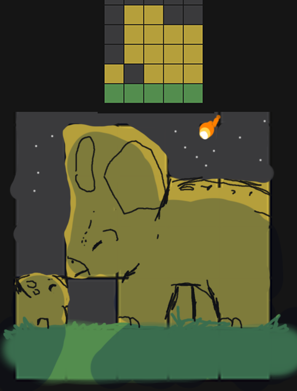 FavesPlus's tweet image. turning wordles into doodles