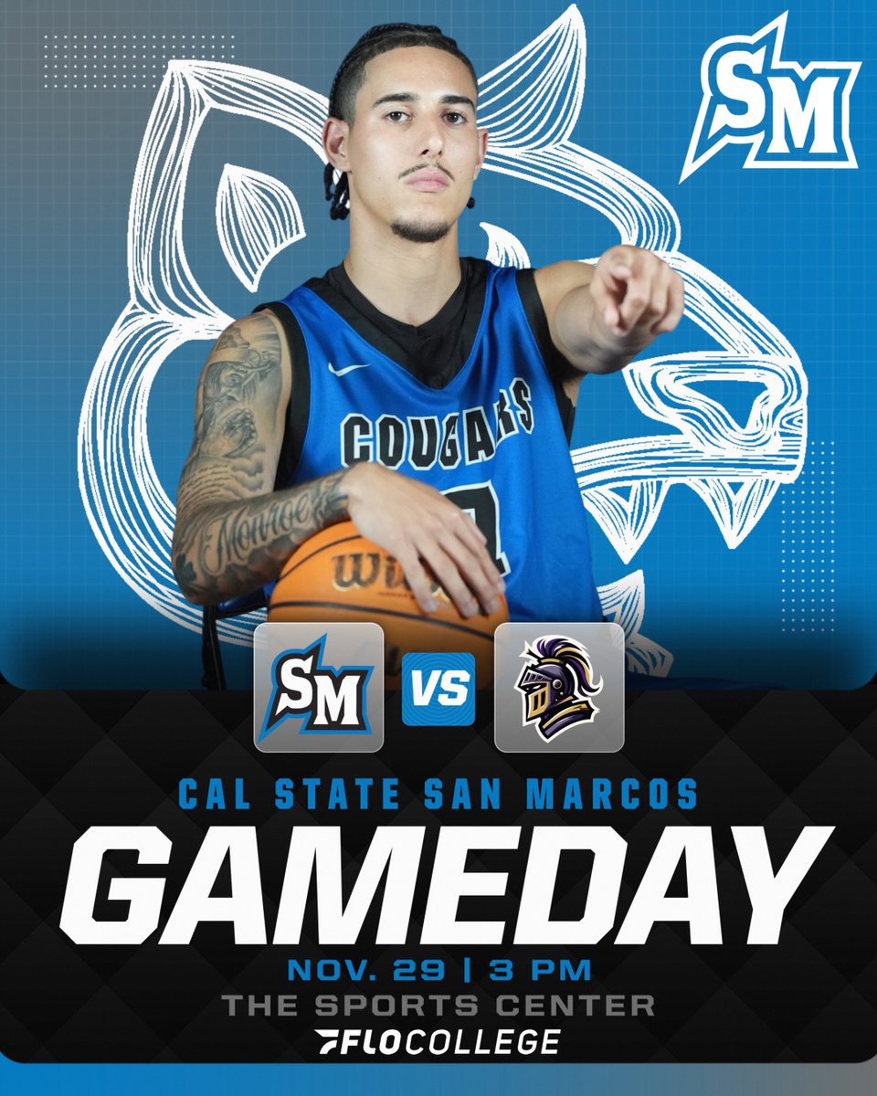 CSUSM_MBB's tweet image. CSUSM returns to The Sports Center for its final non-conference game against Nobel University today at 3 p.m. #BleedBlue 

📊 sidearmstats.com/csusm/mbball/
📺 ($) flosports.link/4kAb7Mp