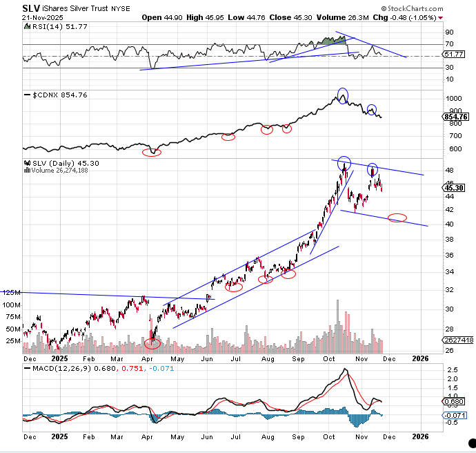data_analyst000's tweet image. Added the $CDNX $TSXV to the $SLV chart for good measure. 🙂

x.com/data_analyst00…