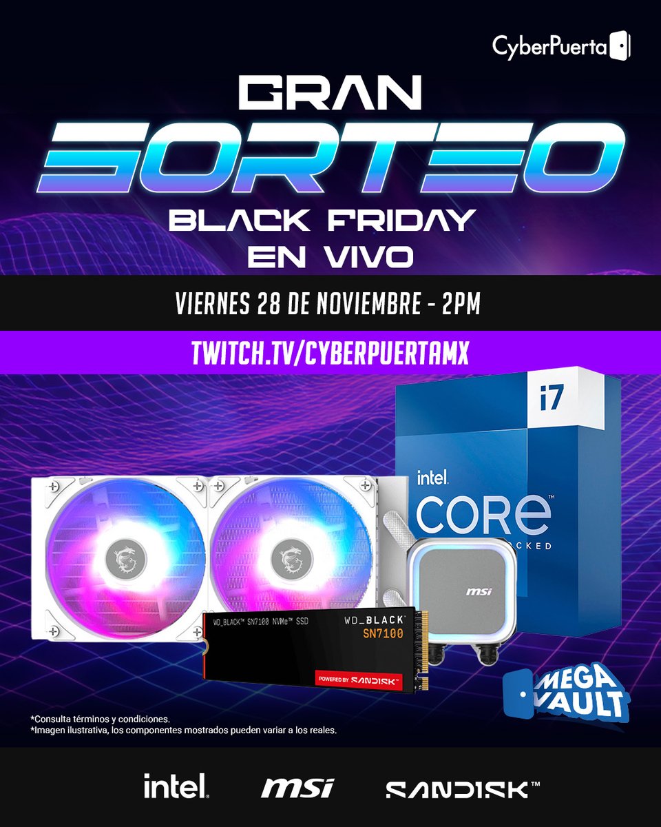 Cyberpuerta's tweet image. 🖤🔥 ¿Quieres estrenar en Black Friday SIN gastar un peso?
Entra al sorteo porque tenemos un kit de casi $10,000 pesos que puede ser TUYO
 
¿Cómo participar?
1️⃣ Comenta este post
2️⃣ Etiqueta a dos amigos
3️⃣ Síguenos en nuestras redes sociales (sí, todas, no te me hagas 👀)…
