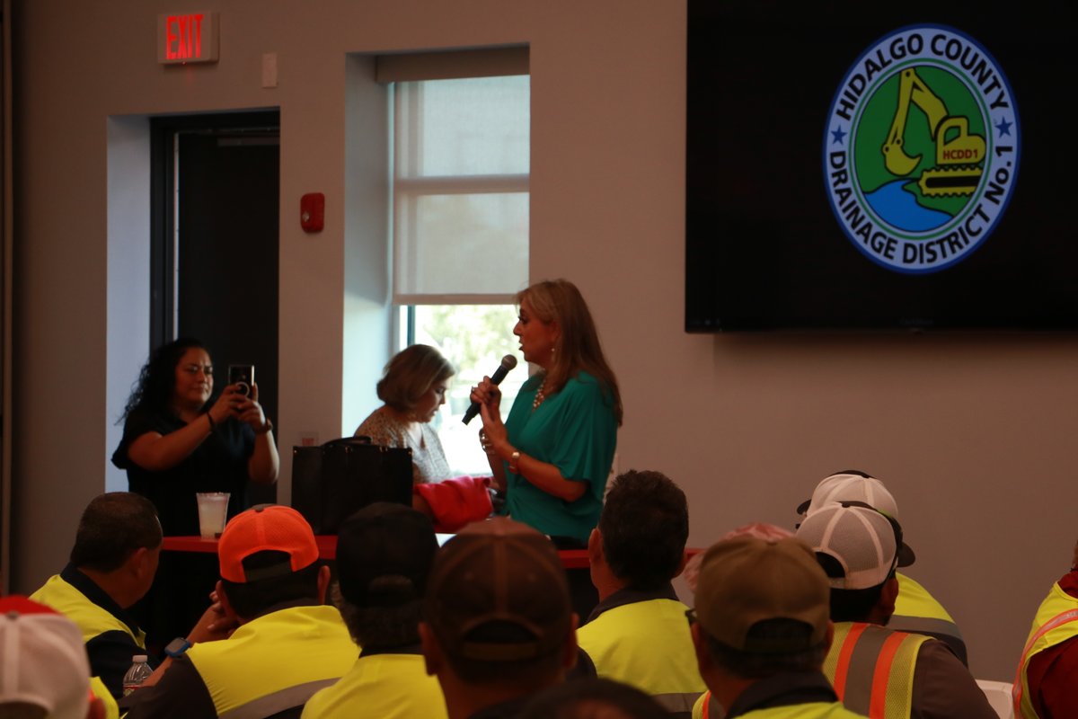 Great day at HCDD1! Our team gathered for Staff Development Day to learn, grow, and stay updated. Big thanks to our presenters and to Commissioners Eddie Cantu from Pct 2 &amp; Ellie Torres from Pct 4 for joining us!