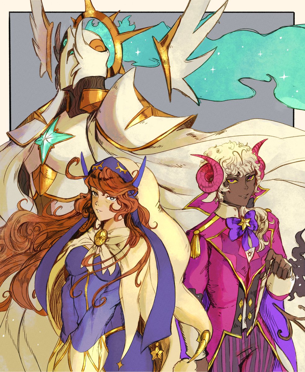 Since it was my birthday today I rushed a cool drawing of my OCs as a treat to myself hehe