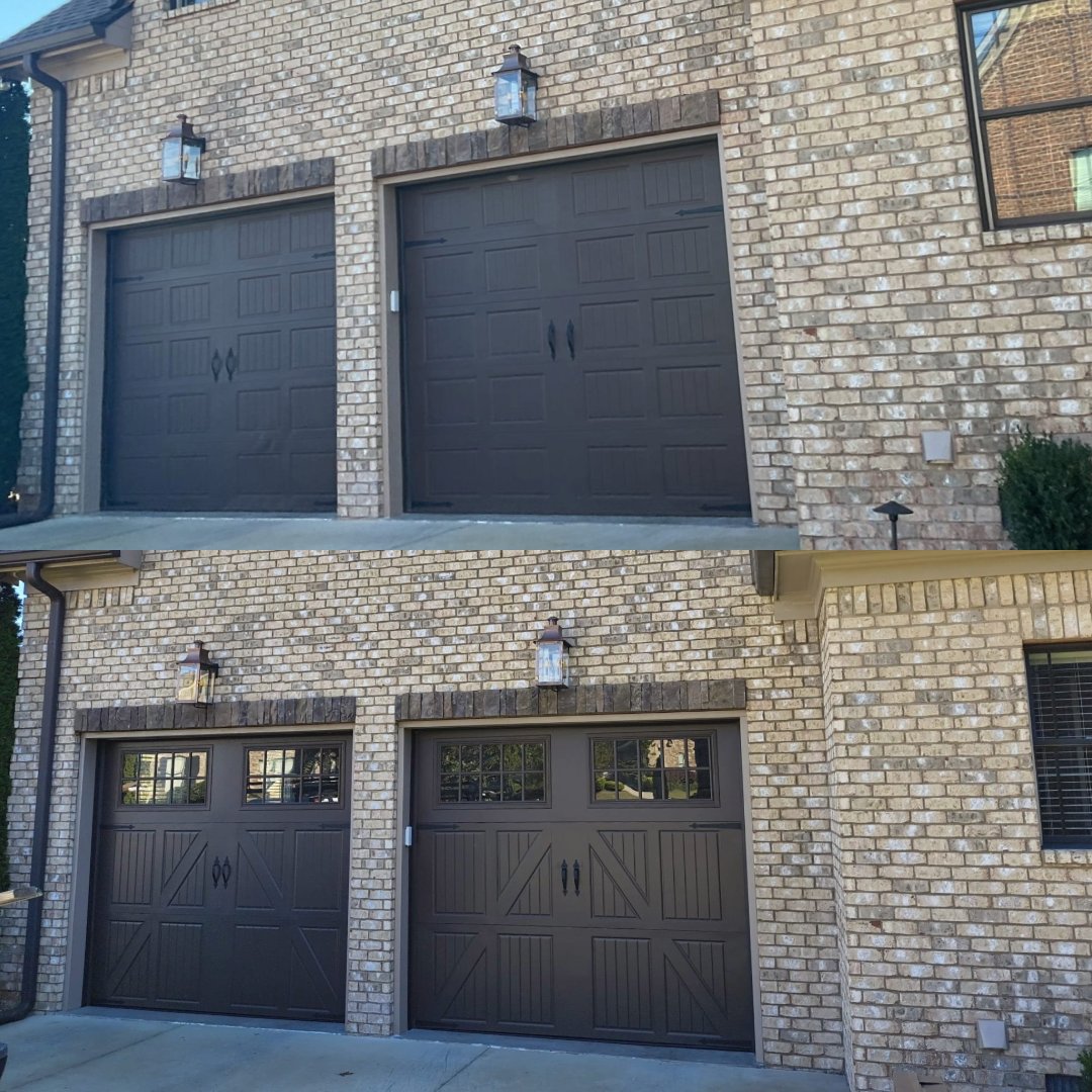 AccessDoorComp's tweet image. Before and After
The Higgins family wanted to update the look of their carriage house style doors and let more natural light into their garage. We made it happen with a design that brightens the space and delivers smooth, quiet, dependable operation. It's What We Do!