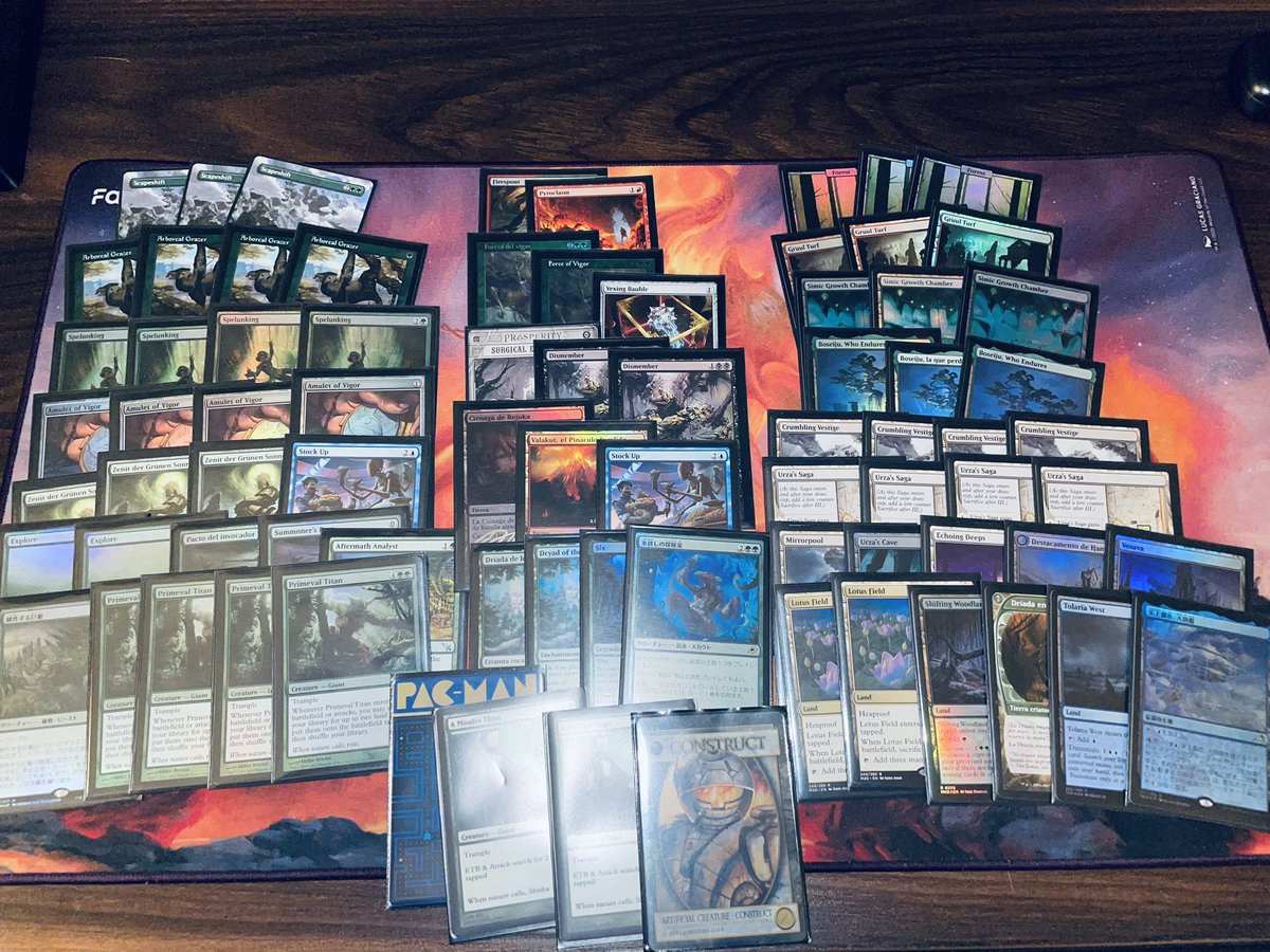 Decklist submitted for #RCANTWERP 0% testing, 100% vibes, in valakut we trust. Tomorrow we game 🔥🔥