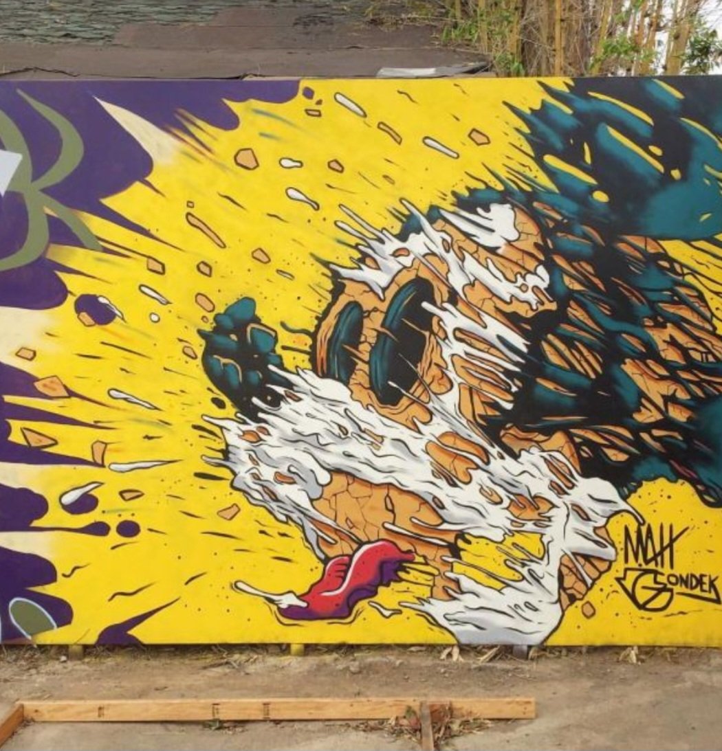 nouatre's tweet image. Bonjour 👀
#streetart. #urbanart. #mural
By : Matt Gondek