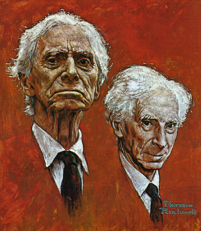 La claridad, equilibrio y aplomo de Bertrand Russell hacen de este libro todocoleccion.net/libros-segunda…… sobre vida y felicidad un clásico de los que ayudan a vivir.
_____________
Bertrand Russell por Norman Rockwell