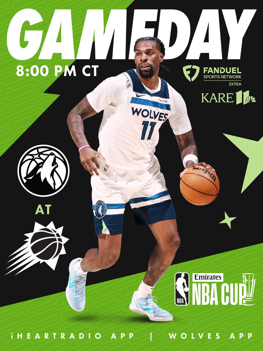 Timberwolves's tweet image. Friday night cup action. 🏜️