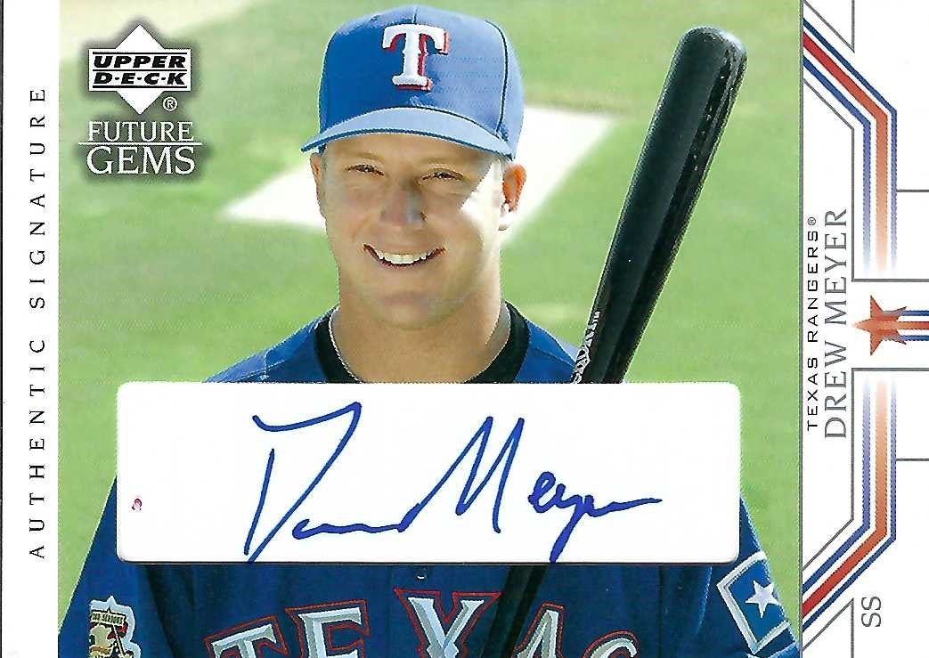 AutographDanny's tweet image. added to our personal collection - 2002 Upper Deck Prospect Premieres #89 Drew Meyer FG, AU

#autograph #autographcollection #baseball #MLB #drewmeyer #texasrangers #ebayfinds #upperdeckprospectpremieres #BoninSportsCards #autographcollectingwdannyb