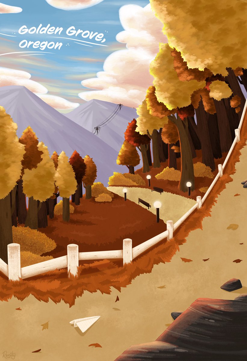 renitydraws's tweet image. Sunset Bird and Golden Grove :) 
#olnf #olba #Ourlifenowandforever #OurLifeBeginningsAndAlways