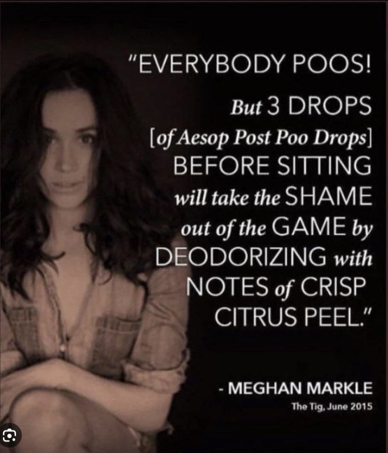 MOMMAman2's tweet image. She advertised poo drops.
ANNOUNCING THE DUCHESS OF SUX-IT,  ON HER WAY TO POO IN THE LOO! 💩💩